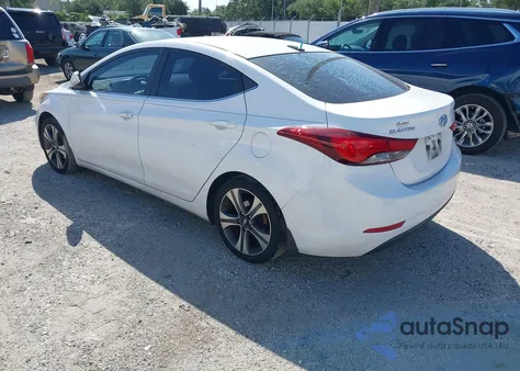 2015 Hyundai Elantra Sport из США, поврежденный, VIN KMHDH4AHXFU233371
